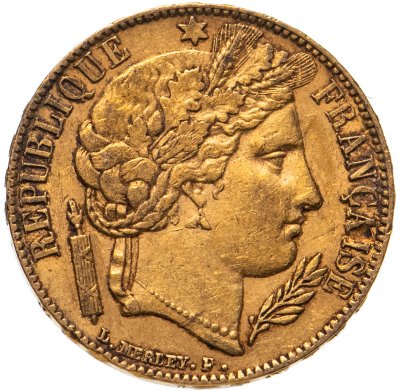 купить Франция 20 франков (francs) 1851 знак монетного двора: "A" - Париж