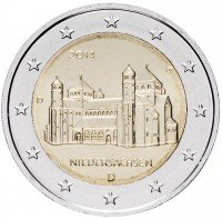 Купить Германия 2 евро 2014 D "Федеральные земли Германии: Нижняя Саксония"
