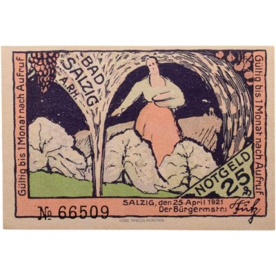 купить Германия (Веймарская Республика) (Рейнланд-Пфальц) 25 пфеннигов 1921 год