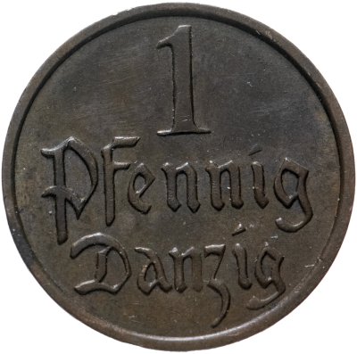 купить Данциг 1 пфенниг (pfennig) 1937