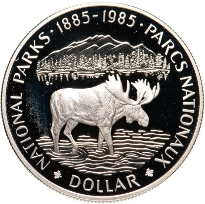 купить Канада 1 доллар (dollar) 1985 100 лет Национальным паркам