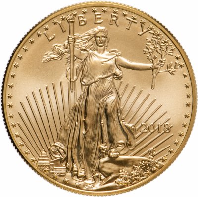 купить США 50 долларов (dollars) 2018 UNC Liberty "Американский золотой орёл"
