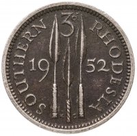 купить Южная Родезия 3 пенса (pence) 1952
