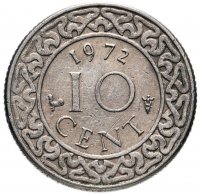 купить Суринам 10 центов (cents) 1962-2017, случайная дата