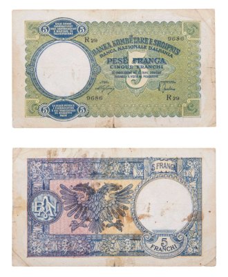 купить Албания 5 франков 1939