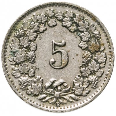 купить Швейцария 5 раппенов (rappen) 1931