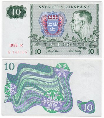 купить Швеция 10 крон 1983 (Pick 52d)