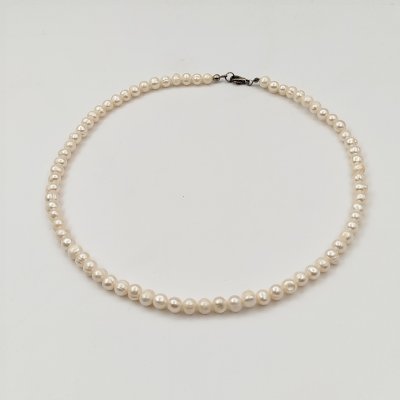 купить Ожерелье (бусы) винтажные перламутрового цвета, жемчуг, сплав металлов, Азия, 1980-2000 гг.