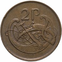 Купить Ирландия 2 пенса (pence) 1971-1988