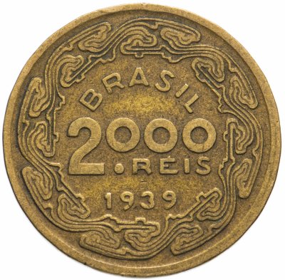 купить Бразилия 2000 реалов (рейс, reis) 1939