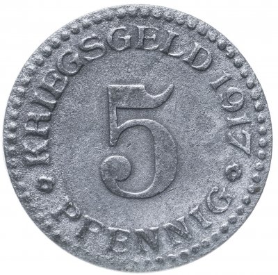 купить Германия, Кассель 5 пфенниг 1917