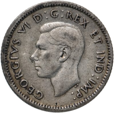 купить Канада 10 центов (cents) 1943