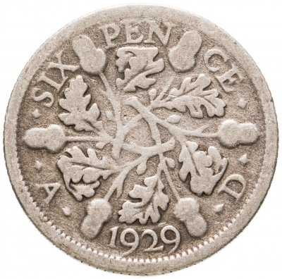 купить Великобритания 6 пенсов (pence) 1929