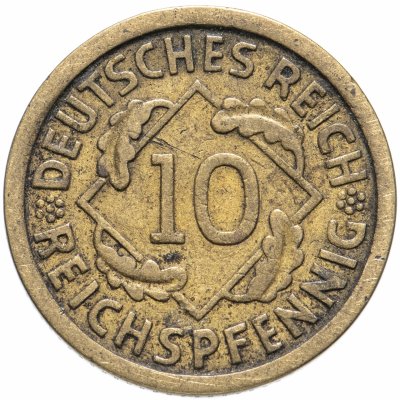 купить Германия 10 рейхспфеннигов (reichspfennig) 1924-1936 A