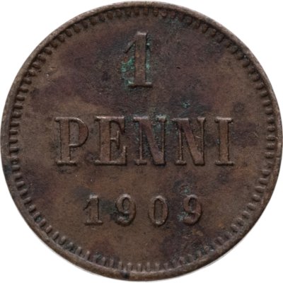 купить 1 пенни (penni) 1909 Российская Финляндия
