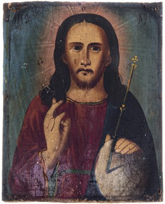 купить Икона "Господь Вседержитель", дерево, Российская Империя, 1850-1900 гг.