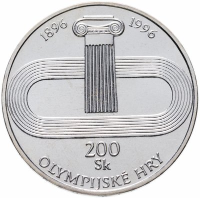 купить Словакия 200 крон (korun) 1996 "Олимпийская трасса"