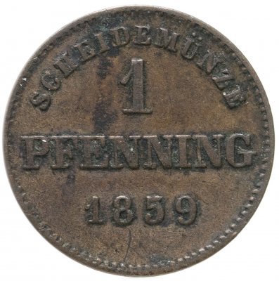 купить Германия (Бавария) 1 пфенниг 1859