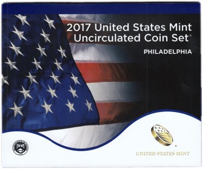 купить США официальный набор монет 2017 год Филадельфия (10 монет)