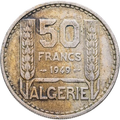 купить Французский Алжир 50 франков (francs) 1949