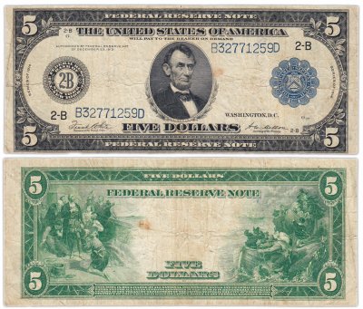 купить США 5 долларов 1914 Series 1914 (Pick 359) New York, White-Mellon