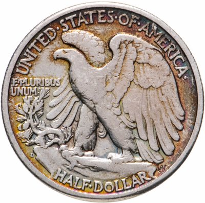 купить США 1/2 доллара (50 центов) 1944 Walking Liberty Half Dollar без знака монетного двора
