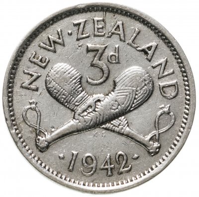 купить Новая Зеландия 3 пенса (pence) 1942