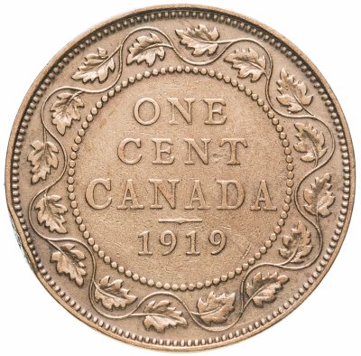 купить Канада 1 цент (cent) 1919