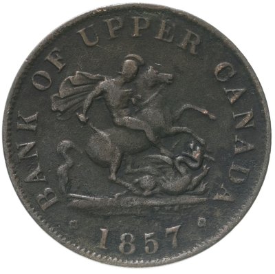 купить Канадские провинции 1/2 пенни (half penny) 1857
