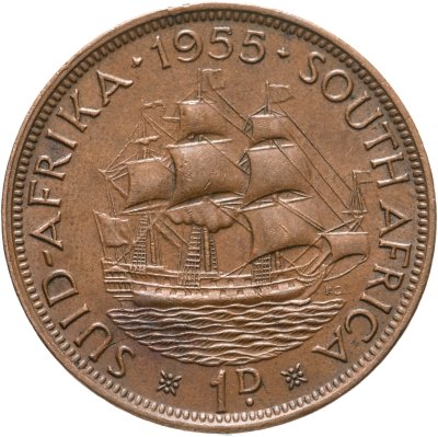 купить ЮАР 1 пенни (penny) 1955