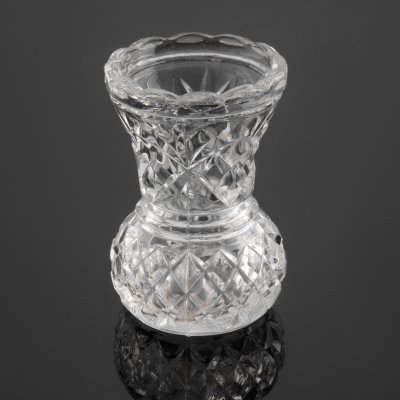 купить Ваза миниатюрная с рельефным декором, хрусталь, СССР, 1970-1990 гг.