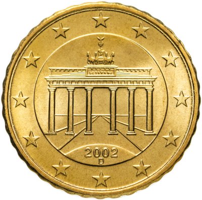 купить Германия 10 евроцентов 2002 D
