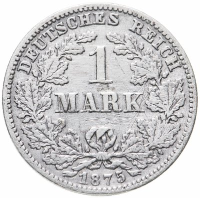 купить Германия (Германская Империя) 1 марка 1875 "G"
