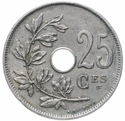 купить Бельгия 25 сантимов (centimes) 1929 (Надпись на французском - 'ROYAUME DE BELGIQUE')