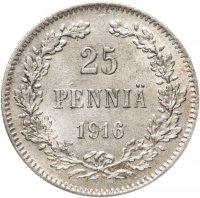 купить 25 пенни (pennia) 1916 S