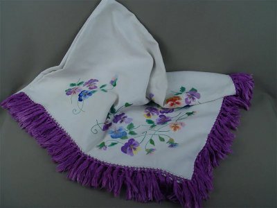 купить Скатерть с вышивкой, ткань, бязь, 1950-1980 гг.
