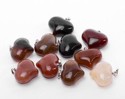 купить Кулон «Сердце» из сердолика, 2,5х2 см