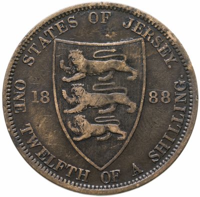 купить Джерси 1/12 шиллинга 1888