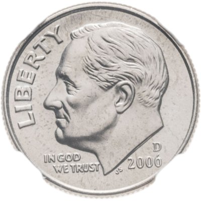 купить США 10 центов (дайм, one dime) 2006 "Roosevelt Dime (Рузвельт)" знак монетного двора: "D" - Денвер