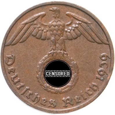 купить Германия, Третий рейх 1 рейхспфенниг (reichspfennig) 1939 F