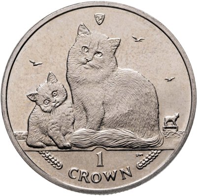 купить Остров Мэн 1 крона (crown) 2013 "Сибирская кошка"