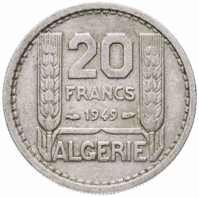 купить Алжир 20 франков (francs) 1949