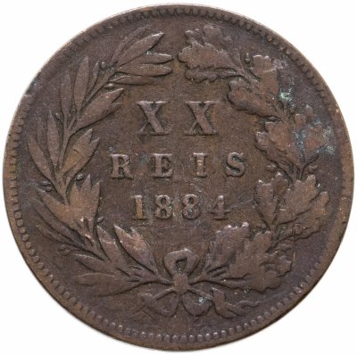 купить Португалия 20 рейс 1884