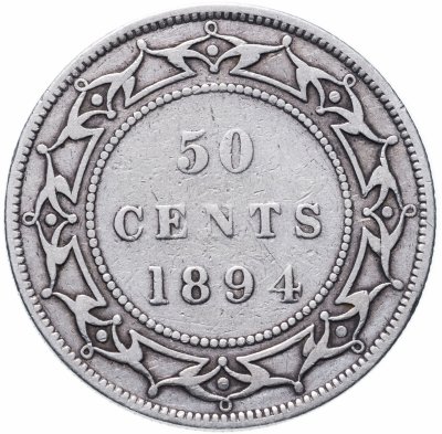 купить Ньюфаундленд 50 центов (cents) 1894