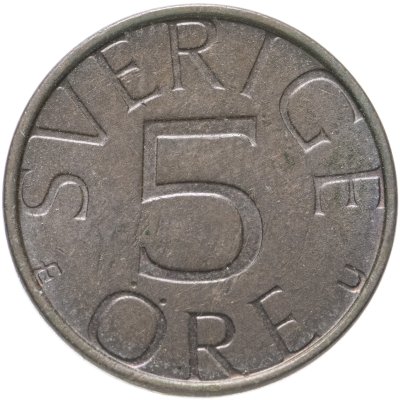 купить Швеция 5 эре (ore) 1983