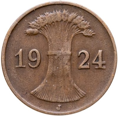 купить Германия 1 рейхспфенниг 1924 J