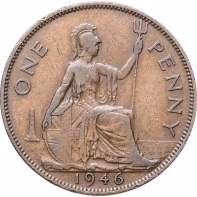 купить Великобритания 1 пенни (penny) 1946