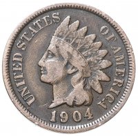 Купить США 1 цент (cent) 1904 Indian Head Cent