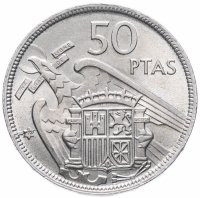 Купить Испания 50 песет 1957