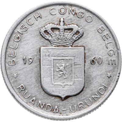 купить Руанда-Урунди 1 франк (franc) 1960